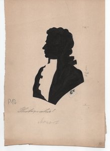 沃尔夫冈-阿玛迪斯-莫扎特（1756-1791）（约 1850 年，剪影） 作者 未知艺术家