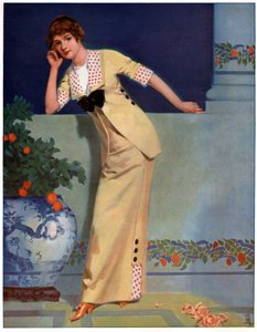 2700 中的女人。(插图，约 1910 年） 作者 未知艺术家