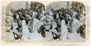 1901年，被美国第6骑兵抓获并带进来的义和团俘虏。 作者 安德伍德和安德伍德