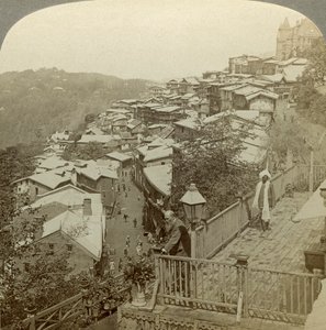 印度夏季首都西姆拉（Simla），建于大约1900年代。 作者 安德伍德和安德伍德