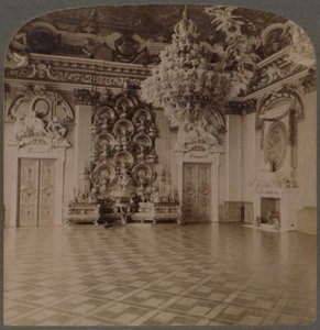 1903年，柏林皇宫，宝座室，备有满载餐具柜和富豪装饰，德国 作者 安德伍德和安德伍德