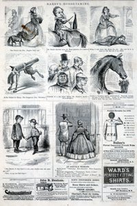拉瑞的驯马术》，摘自《哈珀周刊》，1861 年 1 月 19 日 作者 未确认
