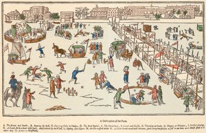 泰晤士河上的霜降集市，伦敦，1683年 作者 不明
