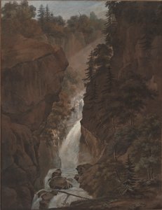 瀑布景观 作者 不明
