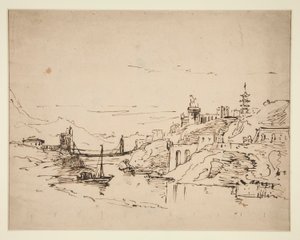 河流景观 作者 不明