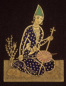 一个波斯人。 亚历克西斯·索尔蒂科夫王子 (Prince Alexis Soltykoff) 的“波斯之旅”一书背面 作者 未知艺术家