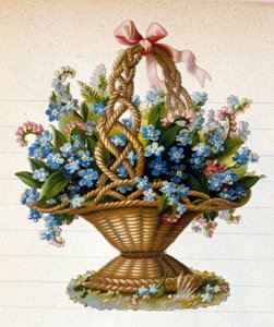 一篮子的花 作者 未知艺术家
