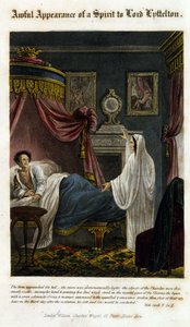 一个鬼魂出现在利特尔顿勋爵面前宣布他的死讯。 1825. 圣经。 米兰，莫兰多。 作者 未知艺术家