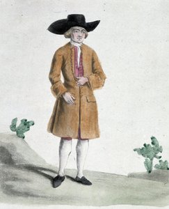 A quaker - drawing, deb. 19th century 作者 未知艺术家
