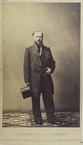 亚历山大·奥斯特洛夫斯基 - 剧作家亚历山大·N·奥斯特洛夫斯基（1823-1886）的肖像，匿名。 照片 作者 未知艺术家