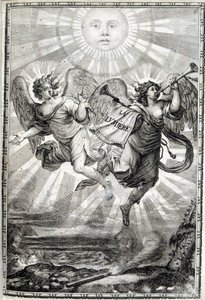 光的寓言图 - 光给著名的红衣主教儒勒·马扎林 (Giulio Raimondo Mazzarino 或 Mazarino) (1602-1661) 作者 未知艺术家