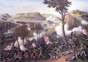 美国内战（1861 - 1865）：传教士岭围城战，11 月 25 日 作者 未知艺术家