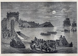安科纳（Ancona）--路易-菲利普一世于2月22-23日晚发起的对意大利的安科纳远征 作者 未知艺术家