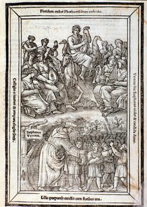 Apollo and the Muses. Page from Recanetum de musica aurea 作者 未知艺术家