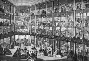 "Au Corner de la rue"（孟德斯鸠和Bons Enfants街的拐角处）百货商店的外观。巴黎，1864年9月。 作者 未知艺术家