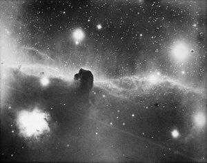 猎户座 Zeta 星云的天文玻璃板幻灯片（玻璃底片） 作者 未知艺术家