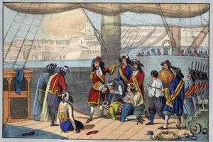 1682年8月：杜肯对阿尔及尔的轰炸。(Abraham, Marquis Duquesne 作者 未知艺术家
