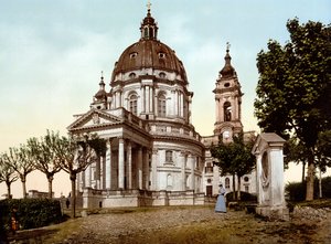 1890年，意大利都灵（Torino）的Superga大教堂（Basilica della Superga）。 作者 未知艺术家