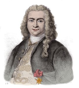 Bertrand Francois Mahe de La Bourdonnais (1699-1753)，法国海军将领，为法国东方印度公司服务的行政人员，以及马斯卡雷尼的总督 - Bertrand-Francois Mahe de la Bourdonnais (1699-1753) - 在法国和葡萄牙的舰长 作者 未知艺术家