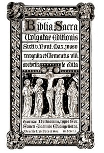 Biblia Sacra, Tournai 1881 - Biblia Sacra, Vulgatae Editionis, Sixit V.Pont.最大。Jussu recognita ed ed Clementis VIII auctorita you edited 作者 未知艺术家