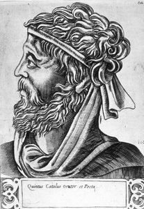 Catullus dit Catullo（公元前 87 - 54 年）虚构的肖像，17 世纪的雕刻。 作者 未知艺术家