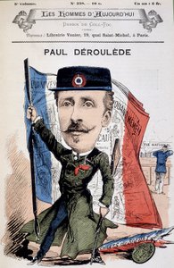 法国作家和政治家Paul Déleède（1846-1914）的漫画。在 "今日之人 "中。 作者 未知艺术家