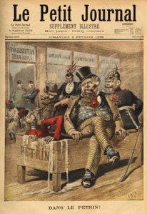 Cartoon on England: French and Russian, has the entrance of an English pastry shop, laughing at English, in the Petrin, with its German ally, because English accumulates diplomatic problems, since the Venezuelan affair, which marks the diplomatic break bet 作者 未知艺术家