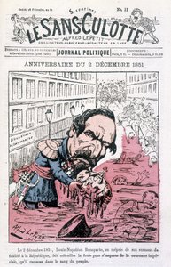 关于 1851 年 12 月 2 日拿破仑三世政变的卡通片 - 在“Le sans-panlotte”中 作者 未知艺术家