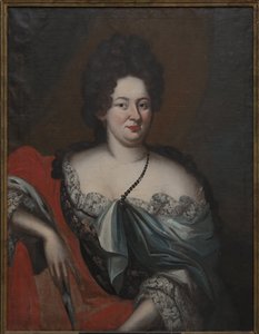 Charlotte Sophie, duchesse de Courlande - Portrait of Charlotte Sophie (1651-1728), Duchess of Courland, Anonymous . Oil on canvas. Dimension : 98x74 cm. Nationalmuseum Stockholm 作者 未知艺术家