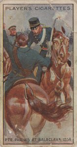 烟卡二等兵帕克斯在巴拉克拉瓦（1854 年） 作者 未知艺术家