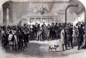 内战（1861 - 1865），美国内战。 豁免办公室前的反征兵肋骨。 纽约。 作者 未知艺术家