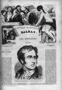 小说 "Les Employes "的封面 作者 未知艺术家