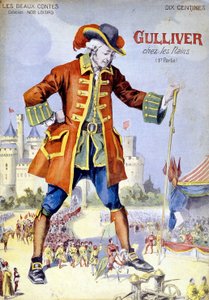 格列佛在小人国（Lilliputiens）》的封面。19世纪的插图。 作者 未知艺术家