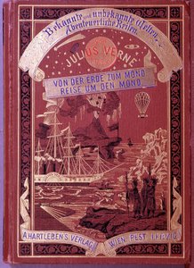儒勒·凡尔纳 (Jules Verne) 的一本德语书的封面 作者 未知艺术家