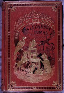 大仲马的父亲所著的“Histoire de mes beêtes”一书的封面。 作者 未知艺术家