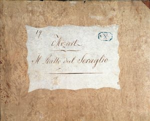Die Entfuhrung aus dem Serail 的总谱封面，莫扎特歌剧，利希滕塔尔版 (1838) 作者 未知艺术家