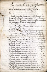 1823年4月23日盖雷（克勒兹）省议会的审议情况 作者 未知艺术家