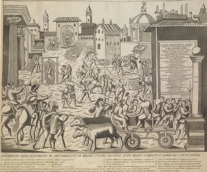 1630年开始的米兰大瘟疫。1835年左右 作者 不明