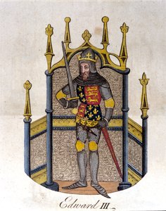 英格兰国王爱德华三世（1312-1377）。 作者 未知艺术家