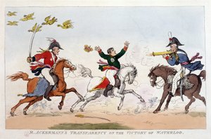 关于拿破仑一世的英语卡通 - 在拿破仑一世，漫画，假人收藏。 1814 - 1815 年。 作者 未知艺术家