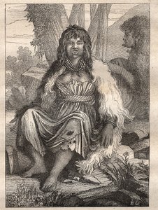 Jean Francois Galaup de La Perouse（1741-1788）的环球远征（1785-1788）：法国（阿拉斯加）港口的妇女类型--插图取自 "Les Grands Mariners du 18 century" 作者 未知艺术家