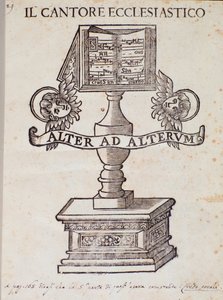 Giuseppe Frezza dalle Grotte的《Il cantore ecclesiastico》封面插图 作者 未知艺术家