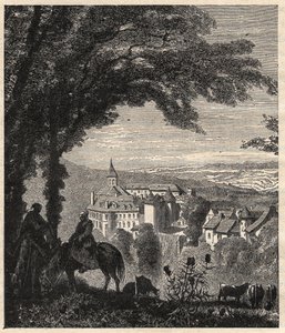 Gargilesse-Dampierre (Gargilesse Dampierre) - Indre - 法国 - "PATRIE "中的雕刻 - LUCIEN HUARD的DESCRIPTION PECTURESSE DE LA FRANCE EN 6 VOLUES - 19世纪末 作者 未知艺术家