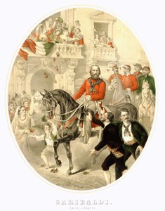 加里波第：1860年进驻那不勒斯 作者 未知艺术家