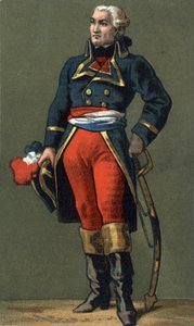 Dumouriez将军.Charles Francois du Perier, dit du Perier du Mourier then Dumouriez General francais (1739-1823).19世纪的色版画。 作者 未知艺术家