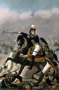 埃斯林战役（1809 年 5 月 21 日至 22 日）中的蒙特贝罗公爵让·兰内将军 (1769-1809) 雕刻 19 世纪。 . 米兰 作者 未知艺术家