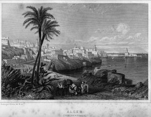 19世纪阿尔及尔的概貌，载于Leon Galibert的 "Algerie ancienne et moderne "中 作者 未知艺术家