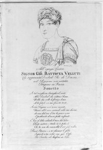 乔瓦尼·巴蒂斯塔·维鲁蒂 (Giovanni Battista Velluti) (1781-1861)，最后一部被阉割的歌剧。 作者 未知艺术家