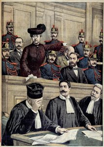 亨伯特案：Therese Humbert (1856-1918) 的审判，由一名法国骗子代理，他假装是美国百万富翁的遗产。 1903 私人收藏 作者 未知艺术家