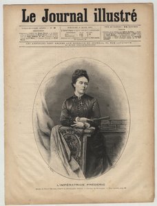 弗雷德里克--英国维多利亚(1840-1901) 英国维多利亚-阿德莱德-玛丽-路易丝，大不列颠及爱尔兰皇家公主--维多利亚，皇家公主（弗雷德里克皇后）--1894年3月《图画报》的封面 作者 未知艺术家